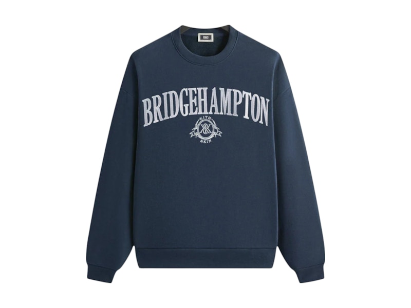 Pre-owned Kith Bridgehampton Nelson Crewneck Sweatshirt In Nocturnal In Black