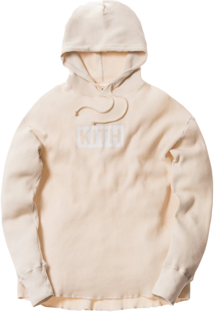 Kith Calux Waffle Hoodie Natural - FW17 - FR