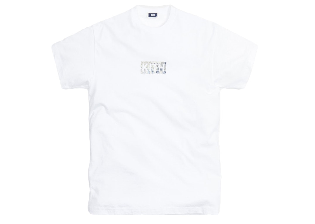 Pre-owned Kith Canvas Tile Classic Logo Tee White