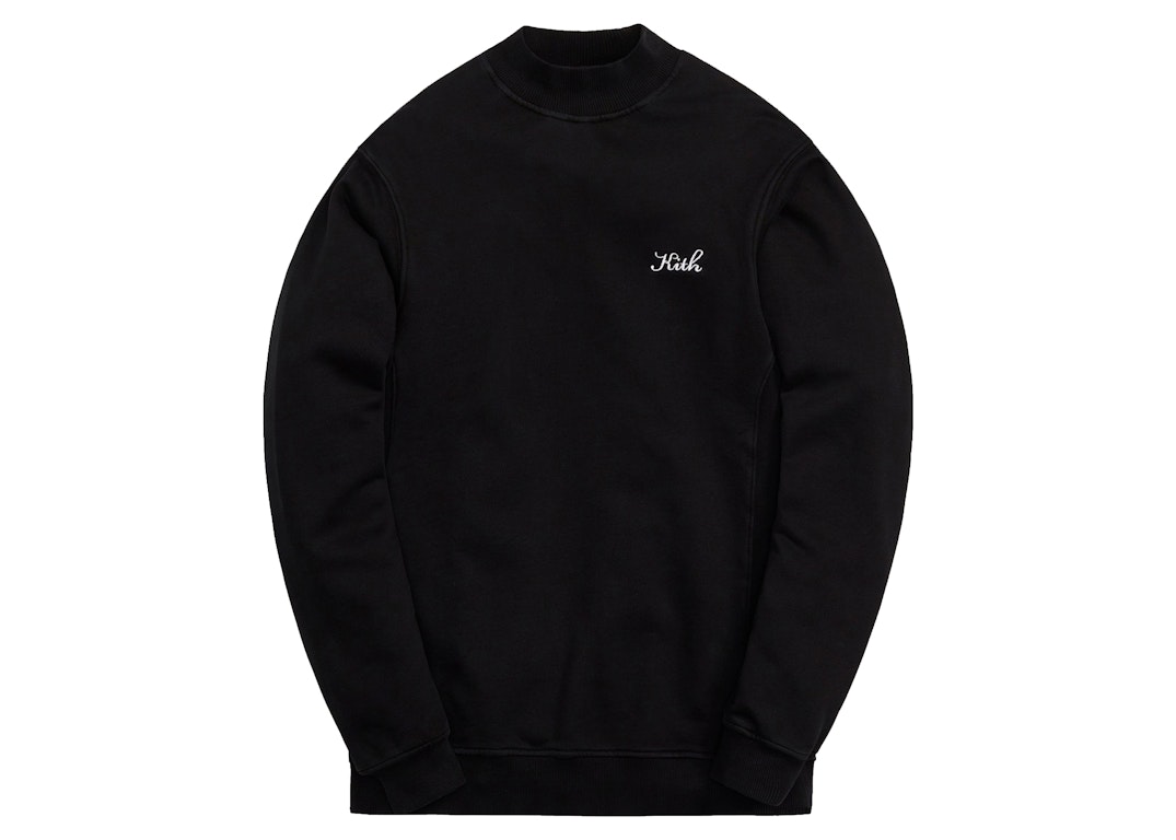 Pre-owned Kith Carlisle Mockneck Sweatshirt Black