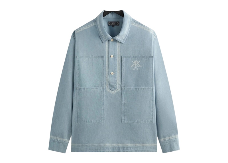 Kith Chambray Paterson Shirt Light Indigo Men 