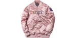 Chaqueta de béisbol Kith Champion Rosa
