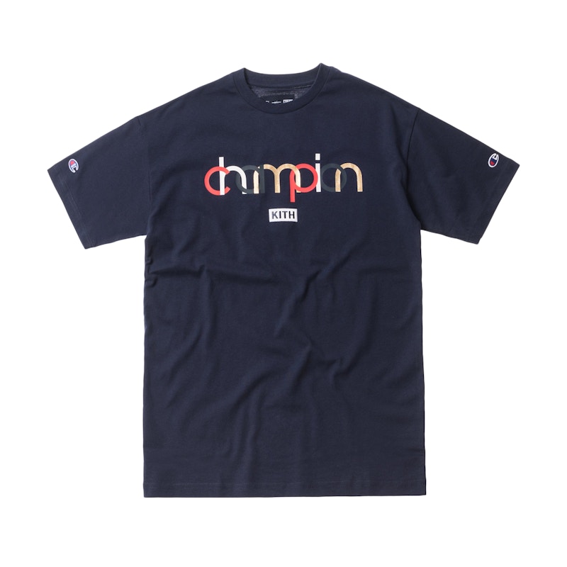 Kith Champion Double Logo Tee Black - SS18 - US