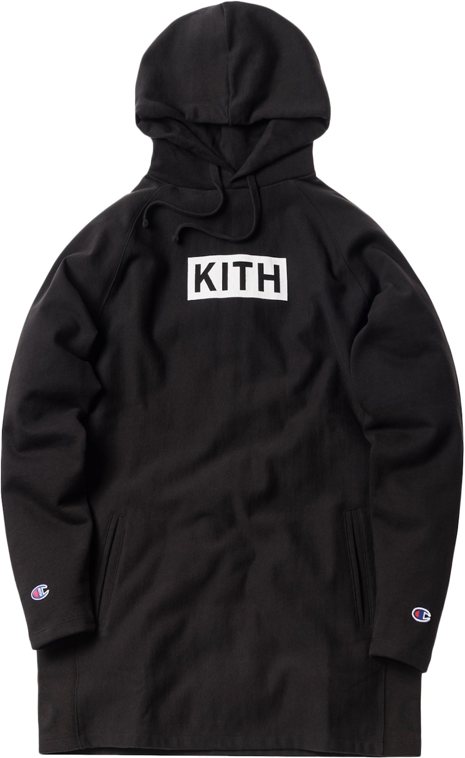 Kith Champion Extended Hoodie Black - SS18