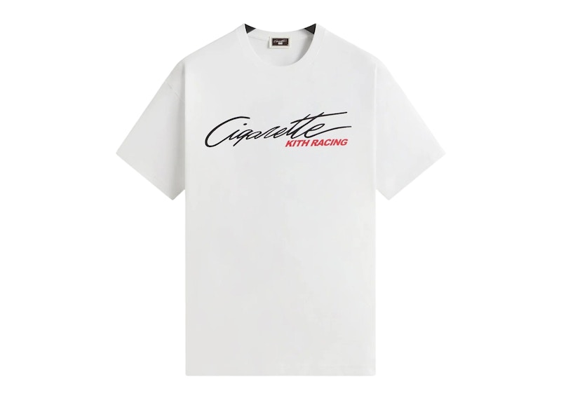 Kith Cigarette Racing Vintage Tee White Men's - SS25 - US
