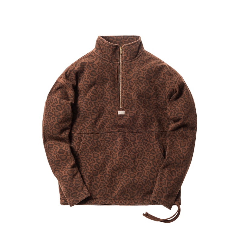 cheetah quarter zip