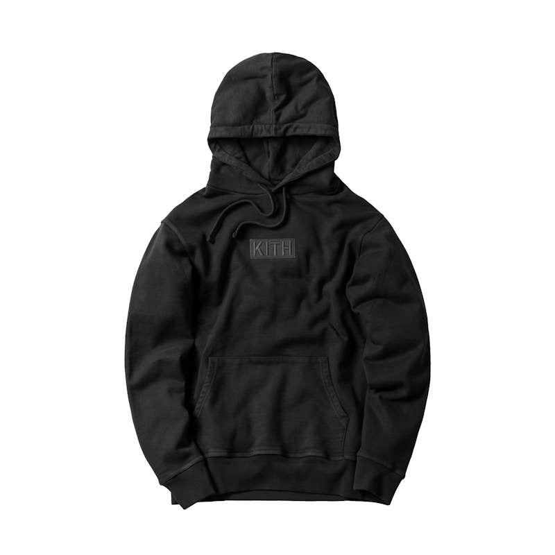 Kith Classic Logo Hoodie Triple Black Men's - FW17 - US