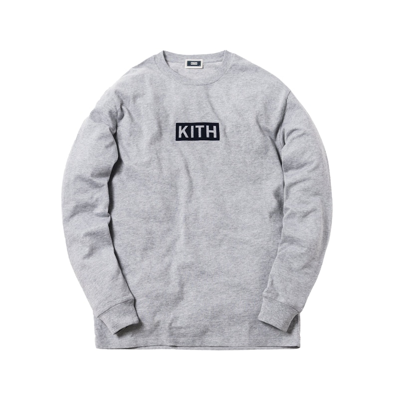 Kith x Disney 30s Mickey Standing Classic Logo L/S Tee Heather Men's - FW19  - US