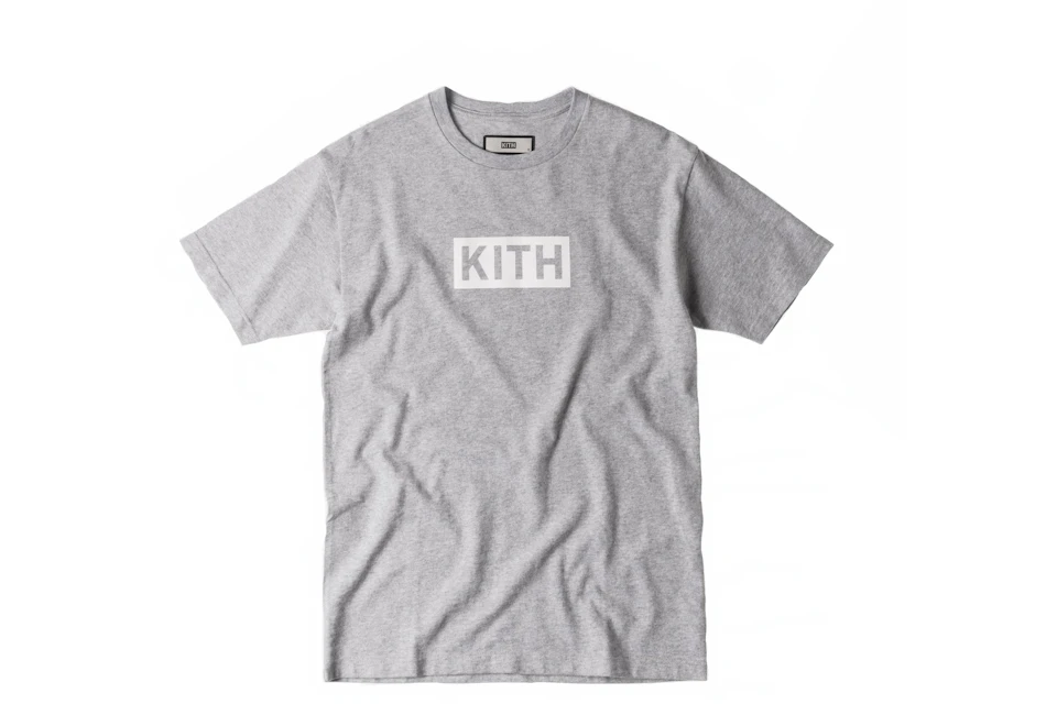 Kith Classic Logo Tee Heather Grey