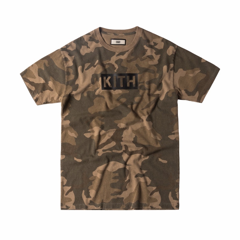 Kith Classic Logo Tee Woodland Camo Men's - SS17 - US