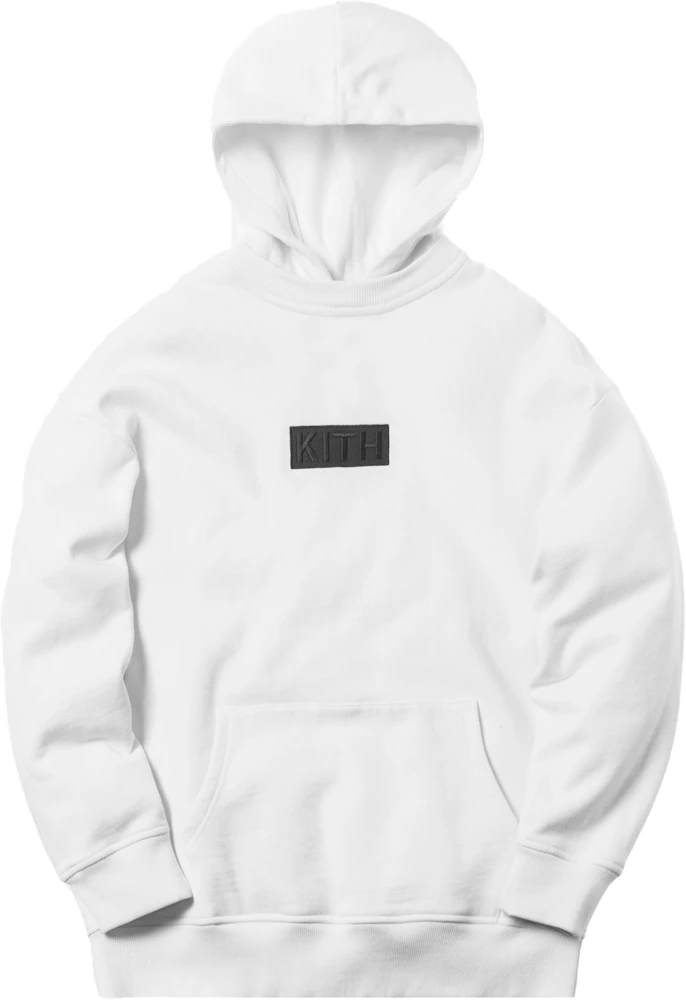 XS KITH classic logo hoodie white