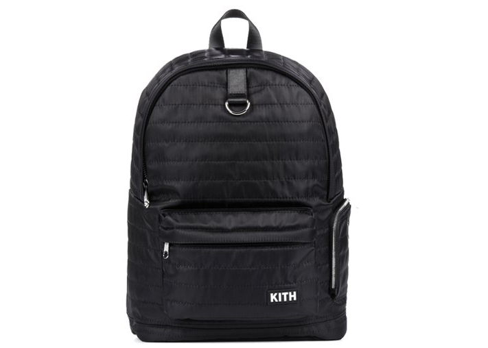 Kith Classics Quilted Backpack Black - JP