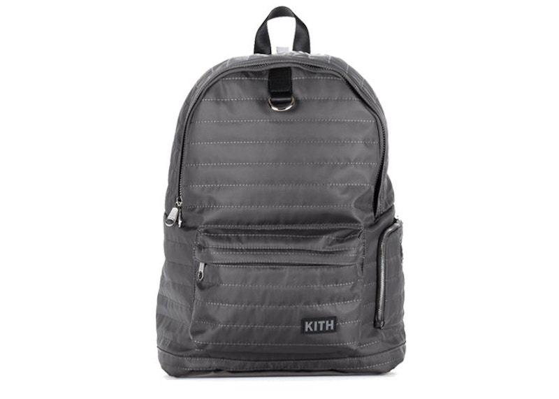Kith Classics Quilted Backpack Grey US