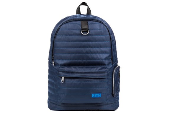 Kith Classics Quilted Backpack Navy
