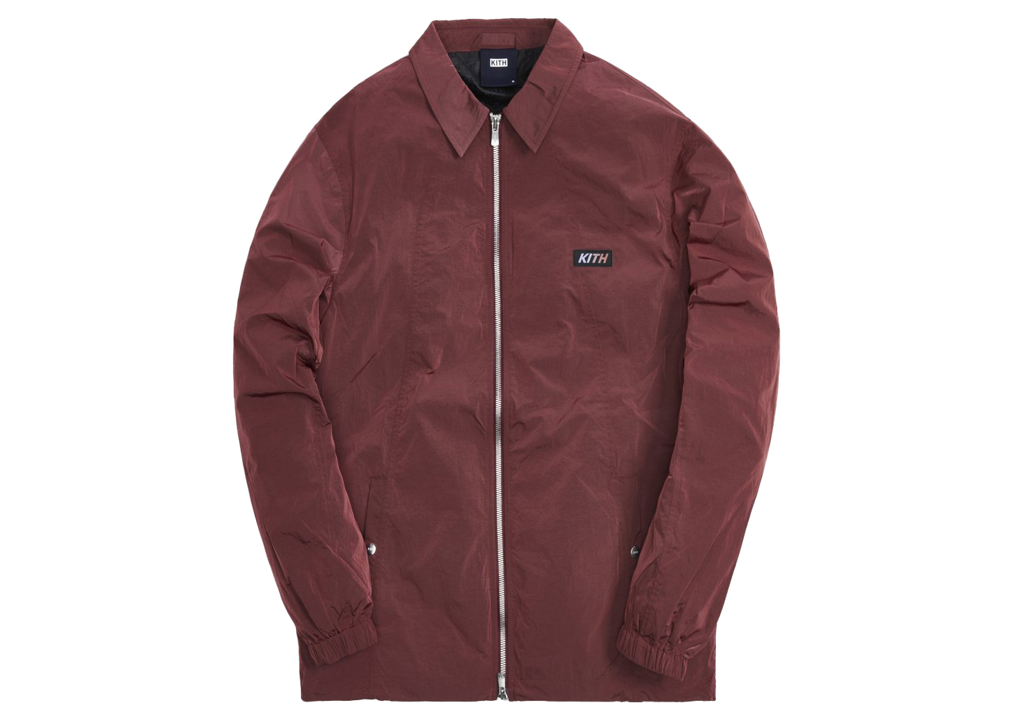 Kith Coaches Wrinkle Nylon Jacket Roan Rouge - SS21 Men's - US