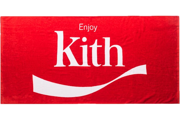 Kith Coca Cola Enjoy Beach Serviette Rouge