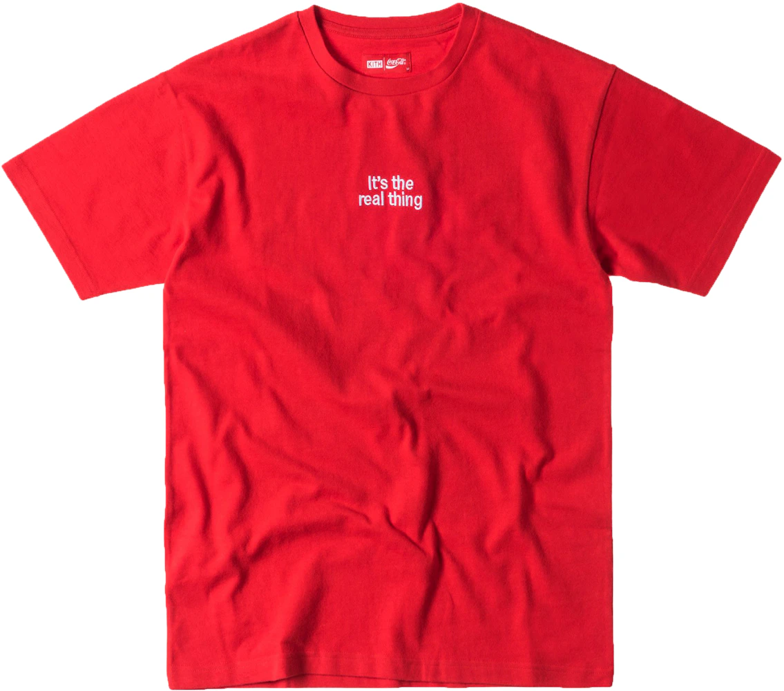 Kith Coca Cola the Real Thing Tee Red Men's - SS17 - US