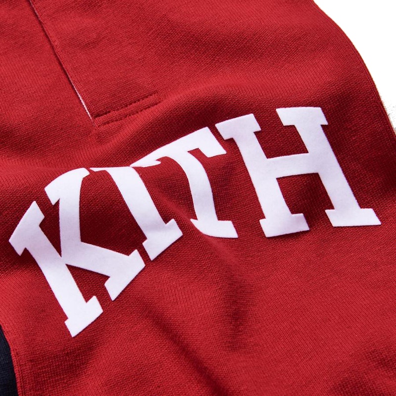 Kith Colorblock Rugby Jersey Red Men's - FW19 - US