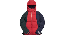Kith Colorblocked Puffer Jacket Scarlet/Multi
