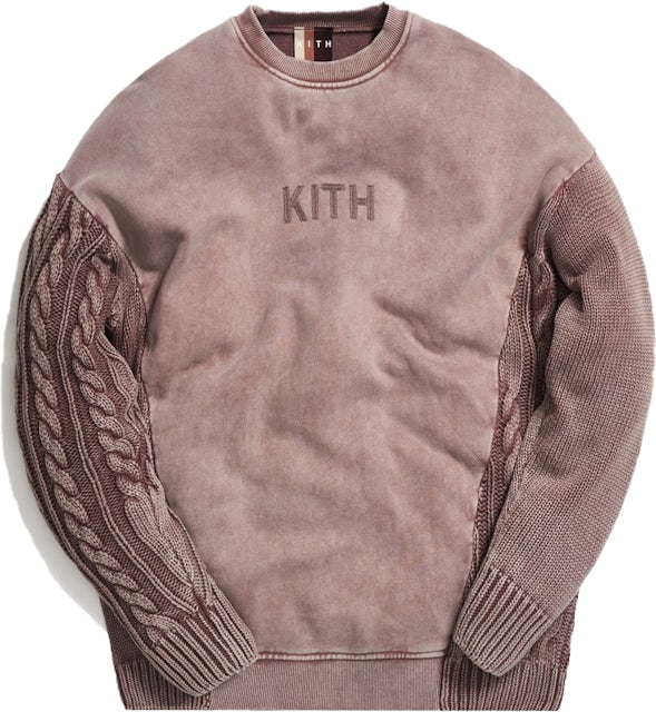 Kith Combo Knit Crewneck Cinder / XL | escritoraggoulart.com.br