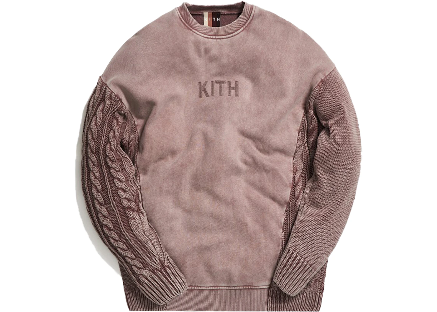 Kith Combo Knit Crewneck Cinder Men's - FW19 - US
