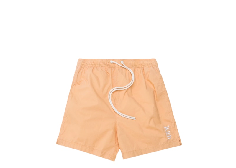 Kith Convertible Swim Shorts Burnt Yellow Men's SS19 US