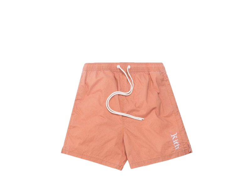 Kith Convertible Swim Shorts Terra Cotta Men's SS19 US
