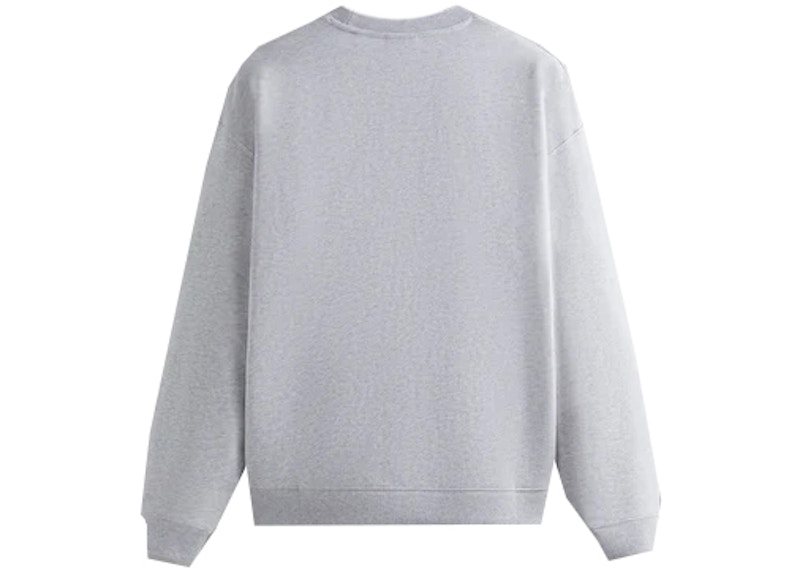 Kith Crest Crewneck Light Heather Grey Men's - SS23 - US