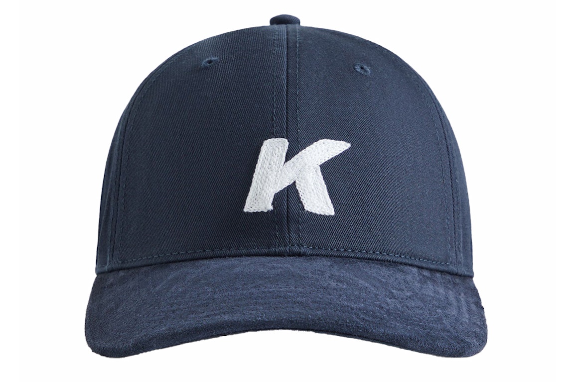 Pre-owned Kith Crochet K Two Tone Suede Aaron Cap Nocturnal