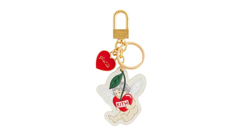 Portachiavi Sandrift in pelle stampata Kith Cupid