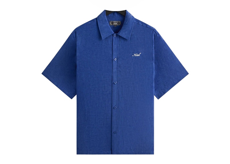 Kith Cupro Linen Short Sleeve Boxy Collared Overshirt Current