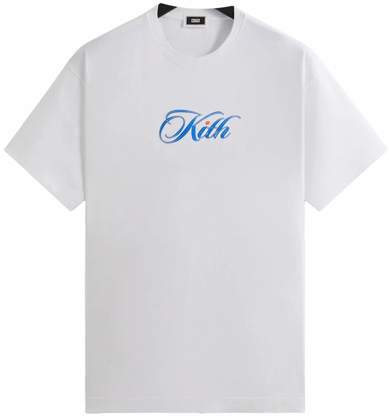 Kith Cursive Logo Tee White - FW23 남성 - KR