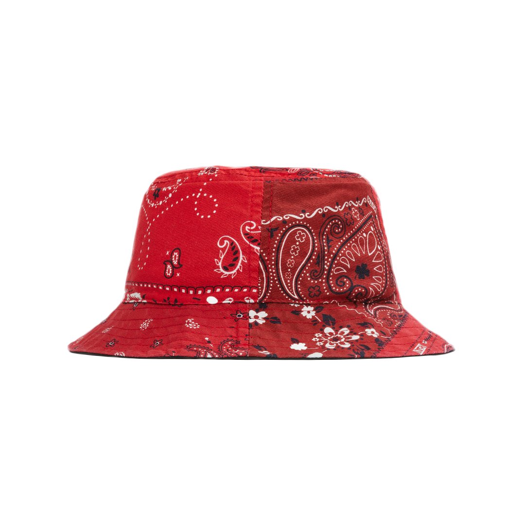 Kith Deconstructed Bandana Bucket Hat Red - SS21
