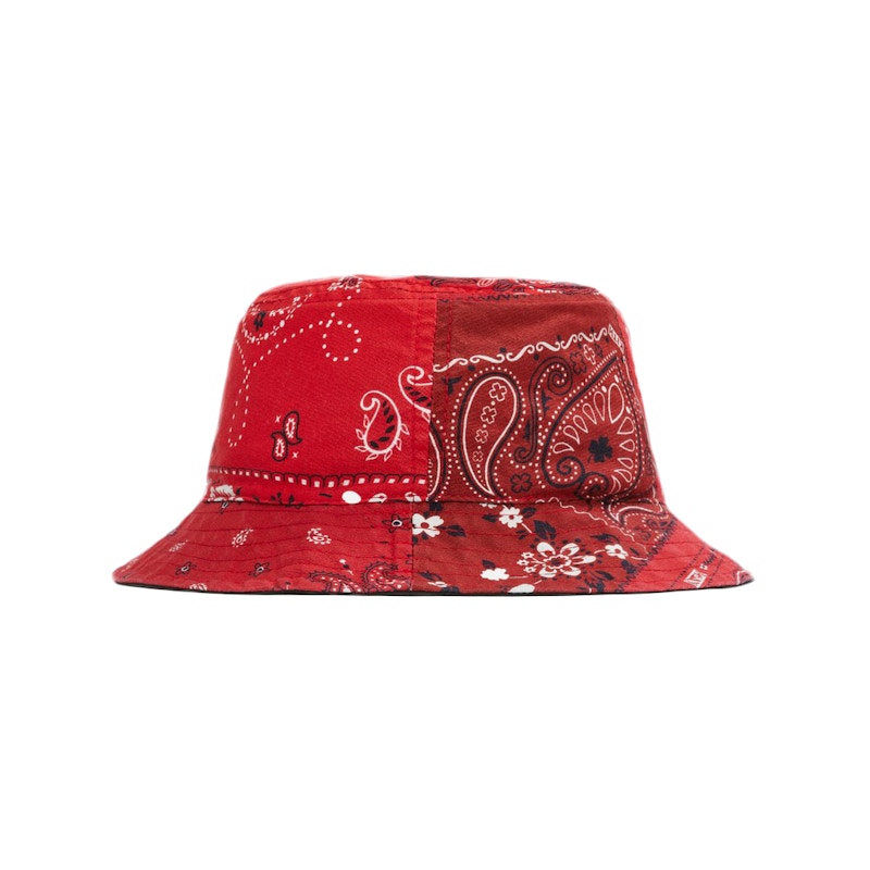 kith deconstructed bandana bucket hat-