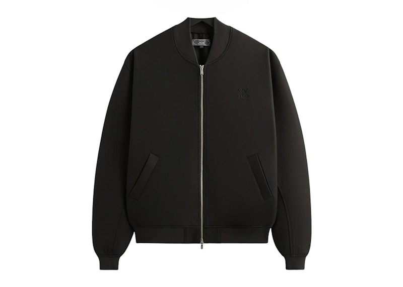 Pre-owned Kith Men's  Double Weave Avery Bomber Jacket In Black