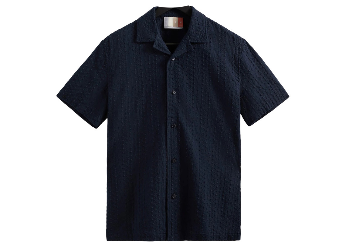 Kith Embroidered Voile Thompson Camp Collar Shirt Nocturnal - SS22