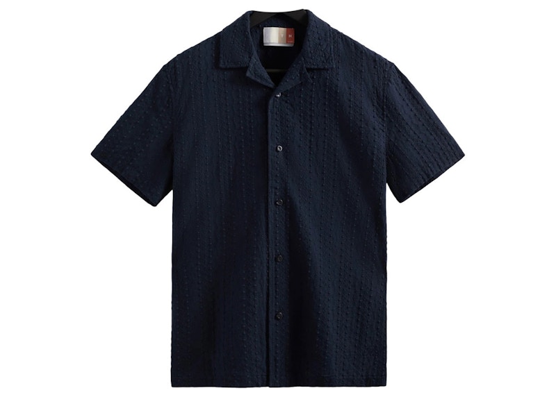 Kith Embroidered Voile Thompson Camp Collar Shirt Nocturnal Men's