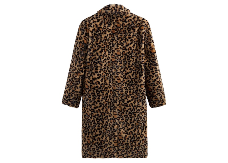 Kith Faux Leopard Patten Overcoat Birch - Thumbnail 2