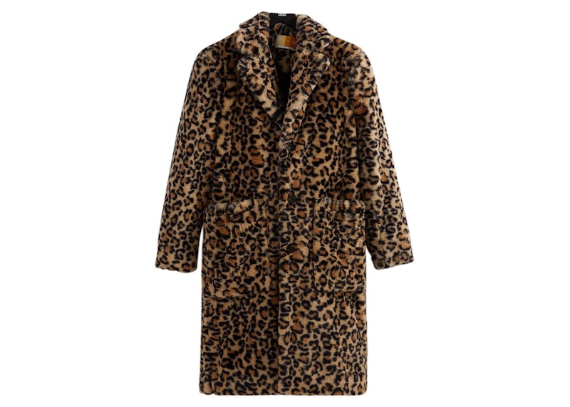 Calvin klein leopard outlet coat