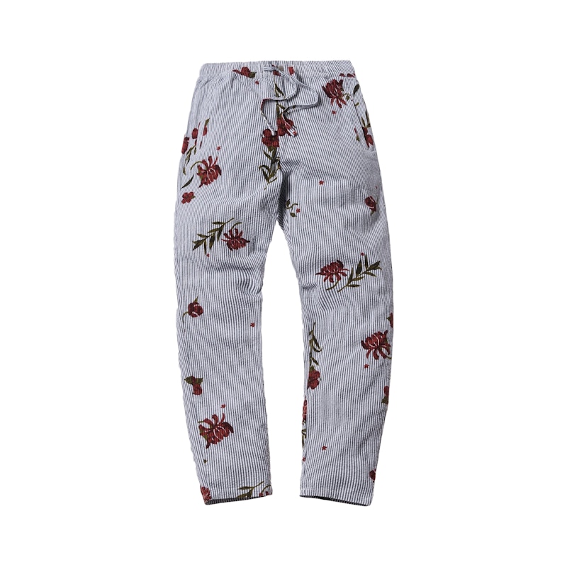 Kith Floral Seersucker Stryker Pant Navy Men's - SS18 - US