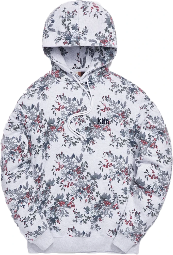KITH Floral Hoodie Heather Grey Sサイズパーカー