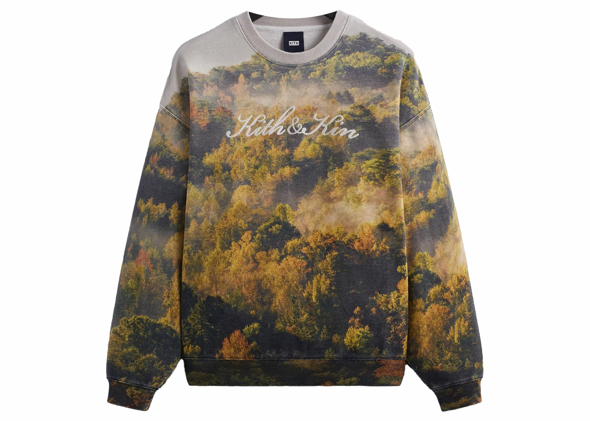 Kith Foliage Nelson Crewneck Laurel Men's - FW23 - US