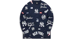 Kith For Major League Baseball New York Yankees All Over L/S Tee Navy