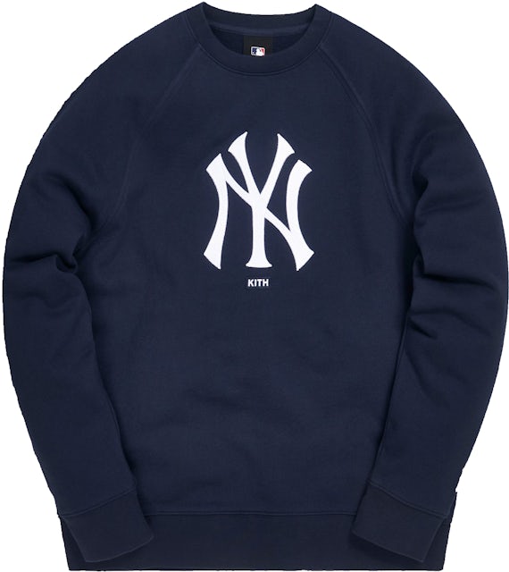 Kith for Major League Baseball New York Yankees Striped Hoodie 'White' | Men's Size S