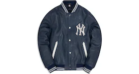 Kith For Major League Baseball New York Yankees Leather Bomber Navy