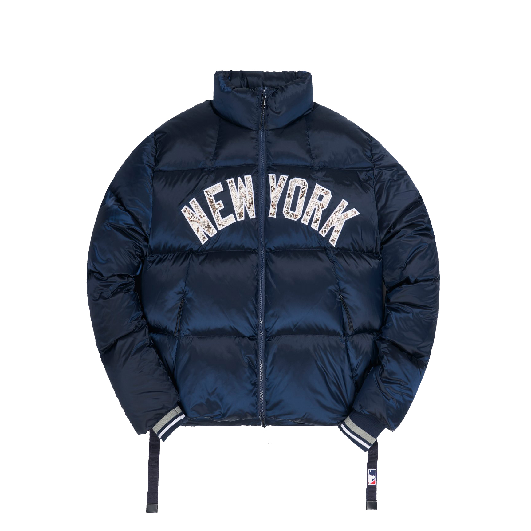 Kith For Major League Baseball New York Yankees Midi Puffer Jacket Navy