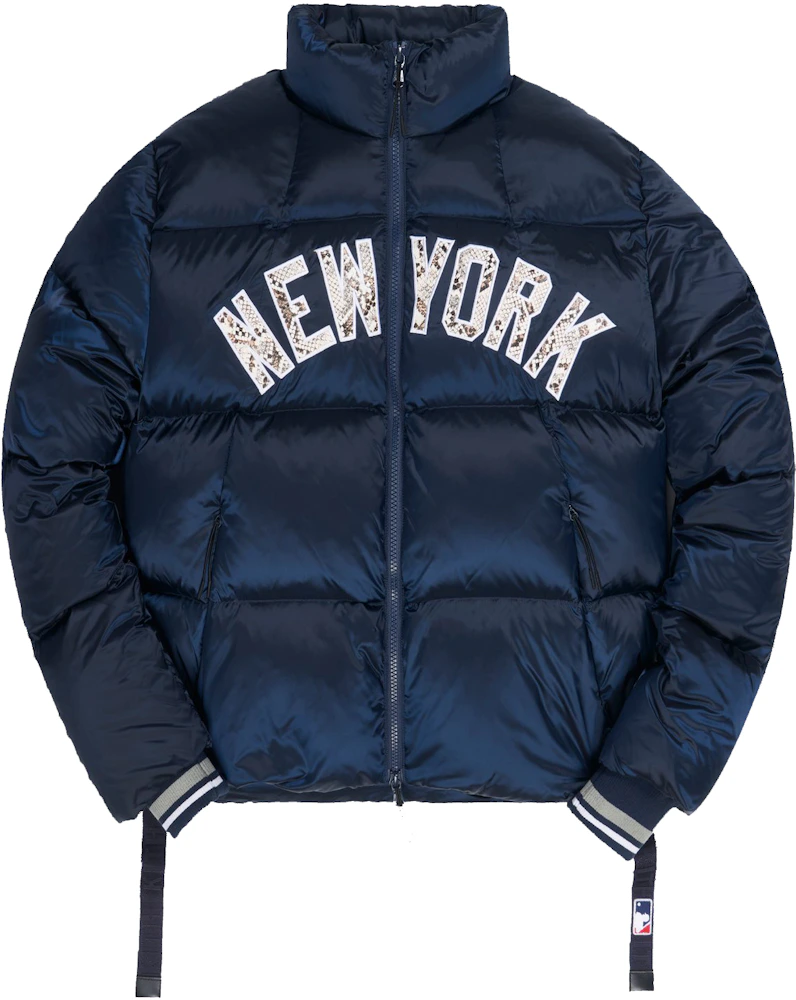 Kith for Major League Baseball New York Yankees Midi Puffer Jacket Navy