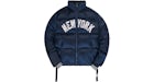 Kith Para Major League Baseball New York Yankees Chaqueta acolchada midi azul marino