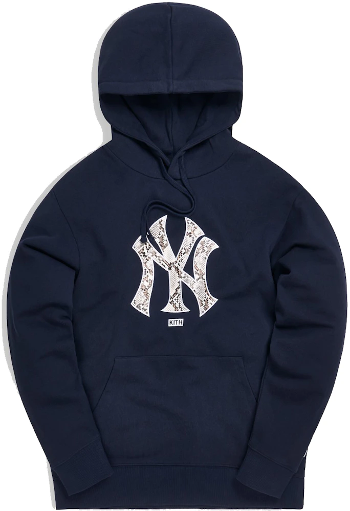 Kith For Major League Baseball New York Yankees Snake Logo Hoodie Navy ...