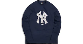 Kith For Major League Baseball New York Yankees Snake Logo L/S Tee Navy